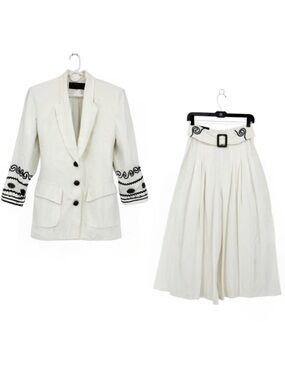 Nina K Vintage Wide Leg Pant Suit